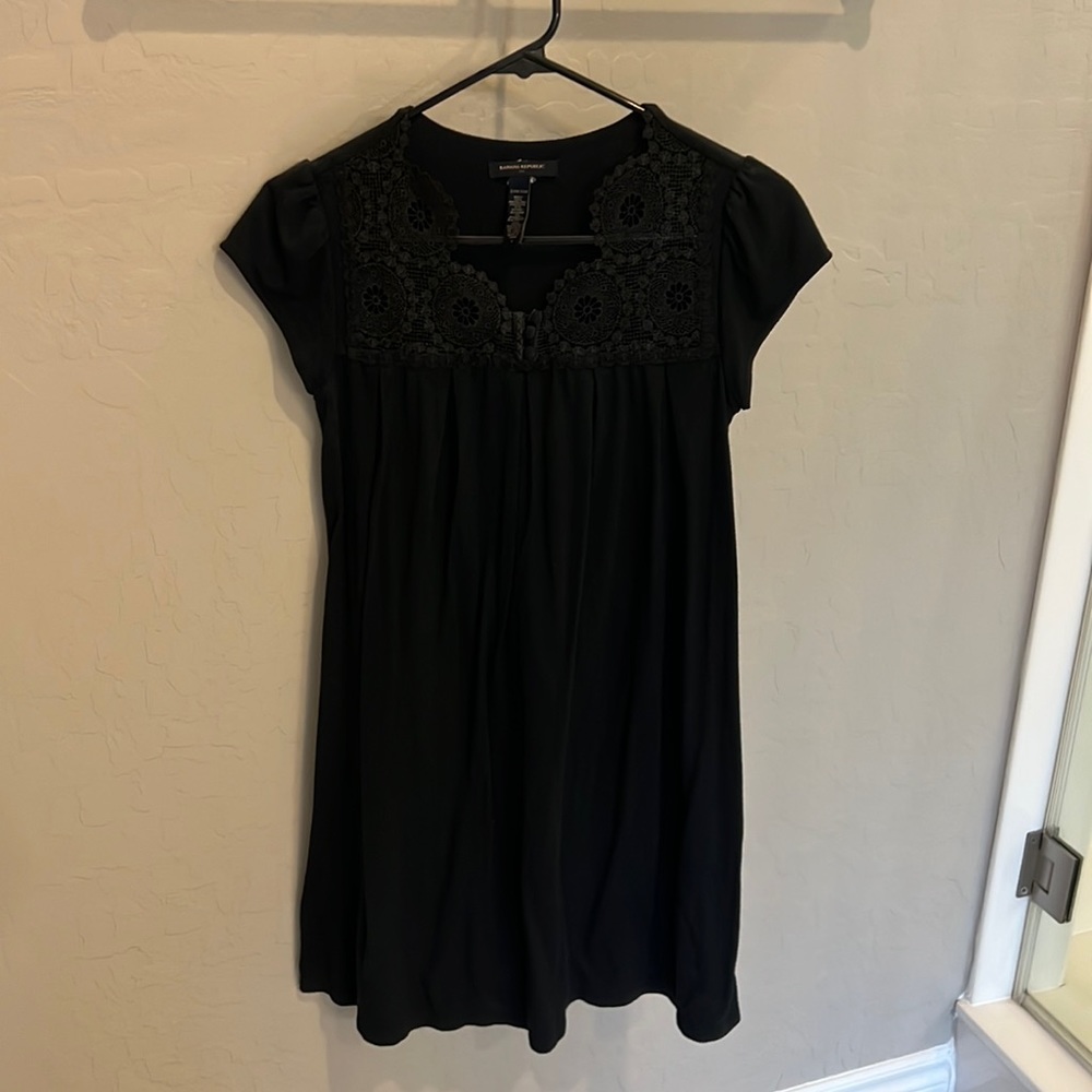 Banana Republic S black shirt dress